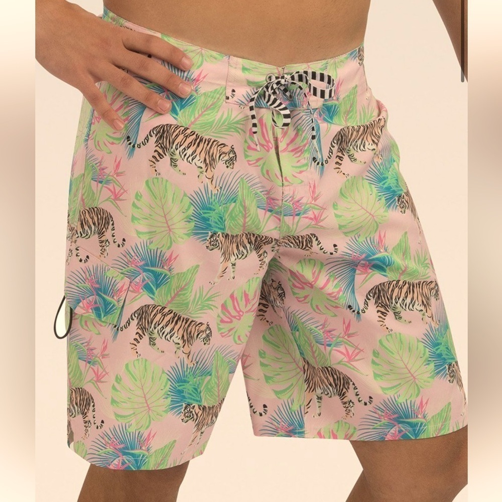 Dolfin Uglies Men's Tiger Garden 9 Inch Boardshort Small NWT